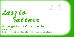 laszlo vallner business card