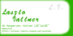 laszlo vallner business card